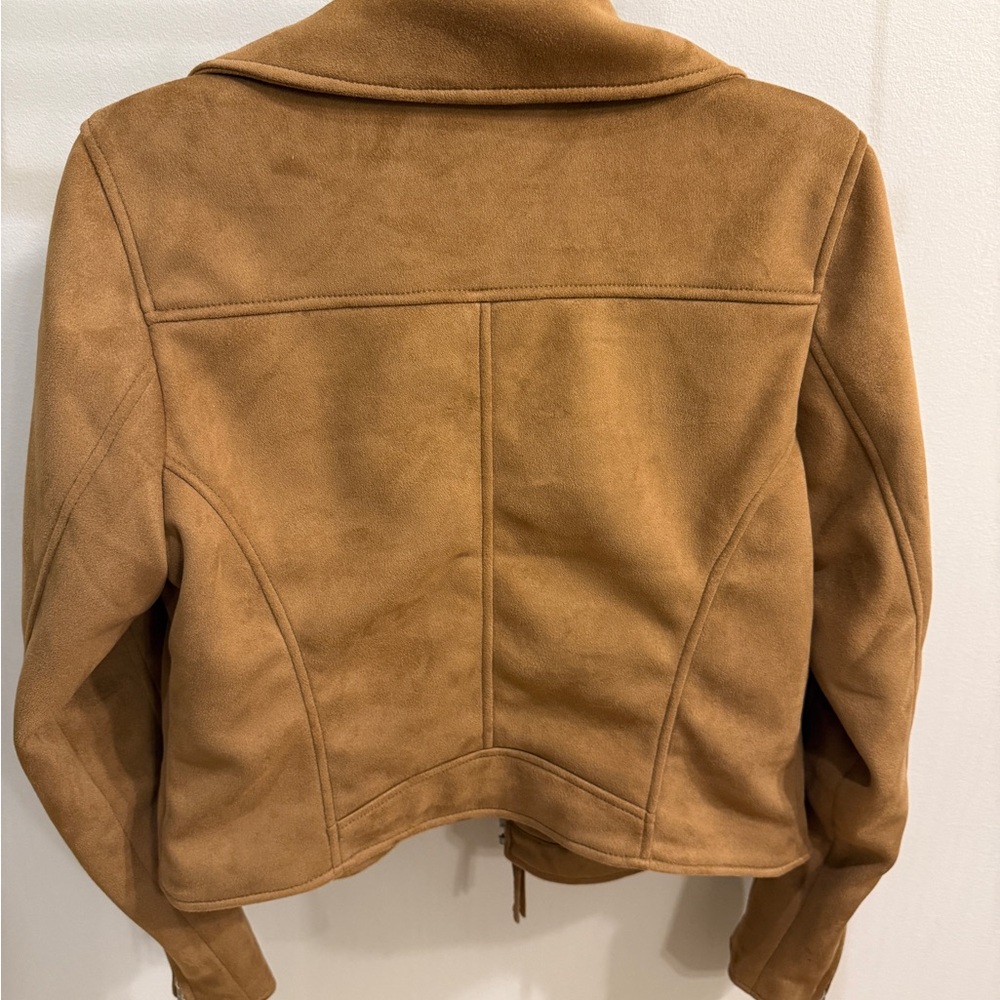Abercrombie & Fitch Camel Leather Jacket - Picture 5 of 5